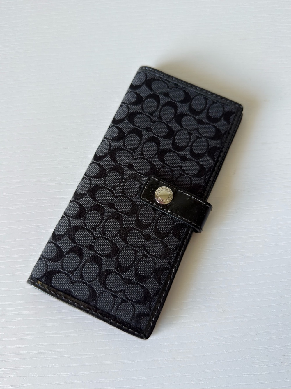 Coach Signature Checkbook Wallet